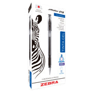 ZEBRA - Bolígrafo Zebra J Roller RX Punto Fino 0.5mm Tinta Gel Color Azul C/6 Pzas