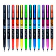 ZEBRA - Marcador Zebra Sarasa Porous Punto Fino 0.8mm Colores Surtidos Estuche C/12 Pzas