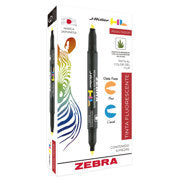 ZEBRA - Resaltador Zebra Jroller HL Doble punta color azul caja c/6