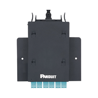 PANDUIT - Soporte para Montaje de Un Casete HD Flex de 6 Puertos, Para Aplicaciones Por Zona, Color Negro
