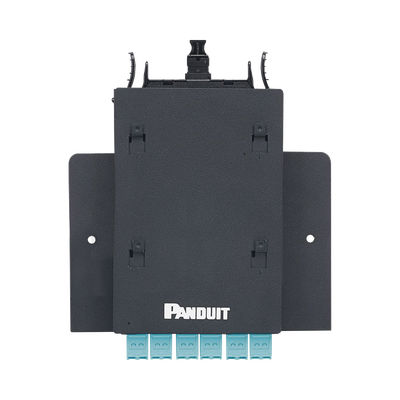 PANDUIT - Soporte para Montaje de Un Casete HD Flex de 6 Puertos, Para Aplicaciones Por Zona, Color Negro