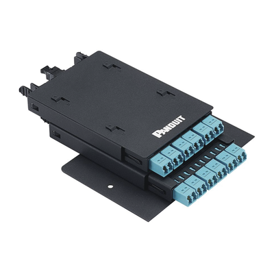 PANDUIT - Soporte Para 2 Casetes HD Flex de 6 Puertos Duplex, Para Uso con Gabinetes de Zona, Color Negro