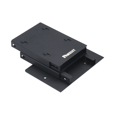 PANDUIT - Soporte Para 2 Casetes HD Flex de 6 Puertos Duplex, Para Uso con Gabinetes de Zona, Color Negro