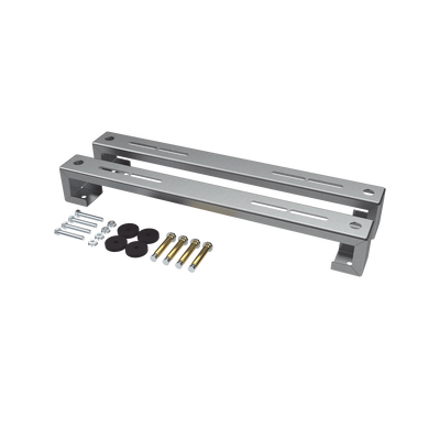 EPCOM INDUSTRIAL - ZT-MPF-180 Base para piso universal ajustable para capacidades de 1 a 3 toneladas con pernos deslizables y amortiguación