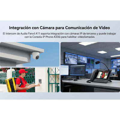 FANVIL - Video Intercom IP para Exterior / Cámara 4 Megapixel (1080p) / HDR e Iluminación IR / Altavoz 5W y Doble Micrófono con Reducción de Ruido / Panel Acero Inoxidable y Cuerpo Aluminio / IP66 e IK10 / PoE+ / 2 Líneas SIP