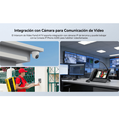 FANVIL - Video Intercom IP para Exterior / Cámara 4 Megapixel (1080p) / HDR e Iluminación IR / Altavoz 5W y Doble Micrófono con Reducción de Ruido / Panel Acero Inoxidable y Cuerpo Aluminio / IP66 e IK10 / PoE+ / 2 Líneas SIP