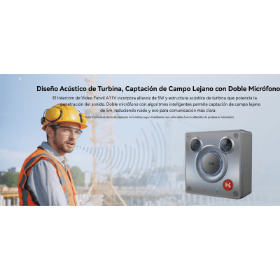 FANVIL - Video Intercom IP para Exterior / Cámara 4 Megapixel (1080p) / HDR e Iluminación IR / Altavoz 5W y Doble Micrófono con Reducción de Ruido / Panel Acero Inoxidable y Cuerpo Aluminio / IP66 e IK10 / PoE+ / 2 Líneas SIP