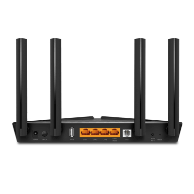 TP-LINK - ONU/ONT - GPON Router WIFI AX 1800 / 1 Puerto PON SC/APC / 1 Puerto FXS (RJ11) / 4 Puertos LAN 10/100/1000 MBPS / Compatible con EasyMesh /  Soporta AgiNet Config - AgiNet ACS (herramienta de gestón remota)