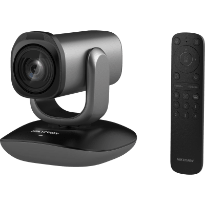 HIKVISION - Cámara Web PTZ Alta Definición Full HD (1080p) Para Salas de Juntas / Gran Angular / Micrófono Integrado / Fácil de Instalar / Reducción de Ruido Inteligente