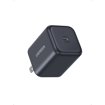 UGREEN - Cargador Rápido GaN 45W USB-C / Tecnología GaN / PD3.0 PPS 4.5A / Carga Ultra Rápida Samsung 2.0 / Compatibilidad Universal / Protecciones Múltiples / Eficiencia Nivel 6 / Material PC V0