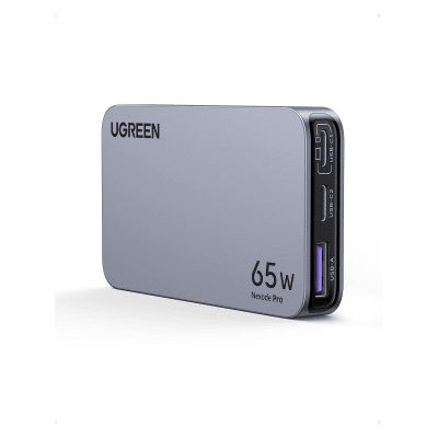 UGREEN - Cargador Rápido GaN / 65W / 3 Puertos / PD 3.0 / PPS / QC 4.0 / 100-240V