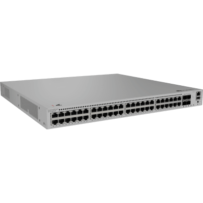 HUAWEI - Switch eKit Distribución/Core MultiGigabit PoE+ Capa 3 / 48 puertos PoE+ 2.5 Gbps + 4 SFP+ / iStack / PoE Perpetuo (360 W) / Libre de Licenciamiento