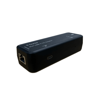 EPCOM PROAUDIO - Extensor de Audio Dante® 2CH USB-C I/O Adapter | HDMI 1.4 | 4K@30Hz | Audio 7.1CH HD | USB-C | PoE | Dante® Controller | Latencia Configurable 1-5ms | ESD Protección IEC 61000-4-2