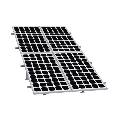 EPCOM POWERLINE - Montaje para Panel Solar 2X2, Riel 5 de 2700mm para Módulos con Espesor de 30-35mm, Vel. de Viento Máx. 136km/h