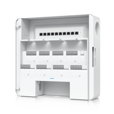 UBIQUITI - Enterprise Access Hub/Concentrador de Acceso Empresarial con Control de Entrada y Salida de hasta 8 Puertas y Soporte de Respaldo de Batería