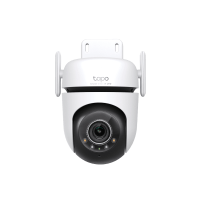 TP-LINK - Cámara de Seguridad Exterior PTZ Wi-Fi / 2K QHD 4MP (2560×1440) / Visión Nocturna Color Starlight / Seguimiento 360° / IP66 / Detección IA Personas-Mascotas-Vehículos / Audio Bidireccional / Almacenamiento microSD 512