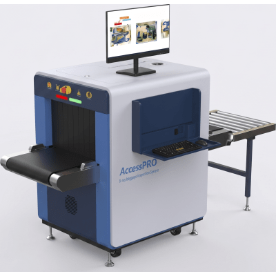 ACCESSPRO - Sistema de Inspección por Rayos X / Túnel 50x30 cm (20x12 pulgadas) / Detección de Explosivos y Materiales Orgánicos / Monitor LCD 21.5" / Zoom 32x / Memoria 100,000 Imágenes / Capacitación Incluida