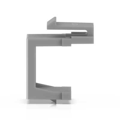 UBIQUITI - Insertos Ciegos Keystone Pass-Through para Patch Panel Blank, Diseño con Orificio para Paso de Cable, Instalación Snap-In, Paquete con 12 Piezas