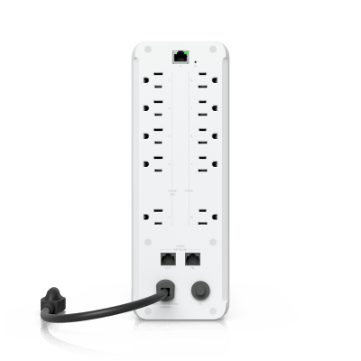 UBIQUITI - Sistema de Alimentación Ininterrumpida (UPS) de 1 kVA Administrado, 5 Tomas con Respaldo y 5 con Protección contra Sobretensión, Batería Hot-Swappable de 108 Wh, Compatible con NUT y Apagado Seguro para UNVR y UNAS