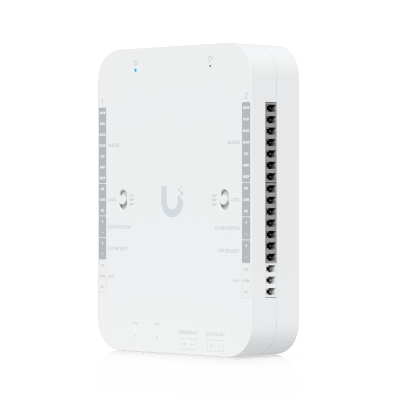 UBIQUITI - Retrofit Hub de Control de Acceso Alimentado por DC para Lectores Wiegand y OSDP, Control de Entrada y Salida para hasta 2 Puertas