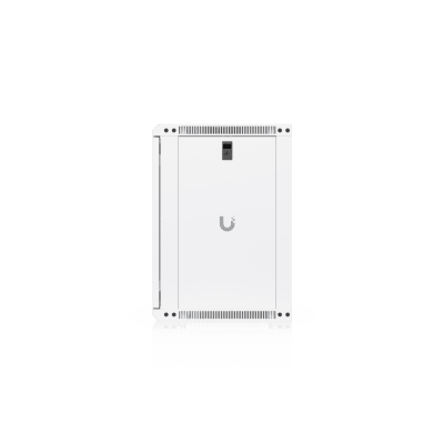 UBIQUITI - UACC Rack Cabinet 12U (550x 450 mm) - Gabinete Cerrado para Montaje en Pared con Puerta Frontal Perforada, Totalmente Ensamblado con Ventiladores Integrados y Paneles Removibles