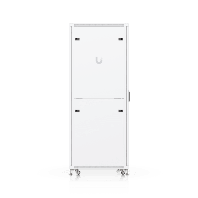 UBIQUITI - UACC Rack Cabinet 42U (600 × 800 mm) – Gabinete de Piso Totalmente Ensamblado con Ventiladores Integrados, Paneles Removibles, Ruedas con Seguro y Puerta Frontal de Vidrio Templado