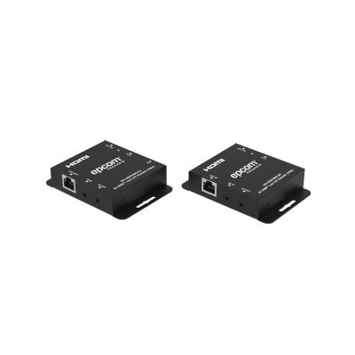 EPCOM PROAUDIO - Kit Extensor HDMI | 4K30 hasta 100m | Cat6 | Transmisión sin Compresión | Soporta PoC Bidireccional | EDID y Audio 5.1CH