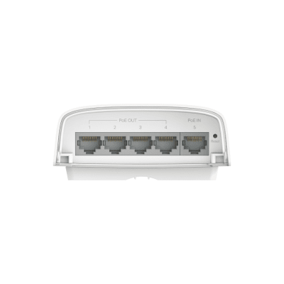 TP-LINK - Switch PoE Omada Para Exterior / 1 Puerto PoE++ IN 802.3 af/at/bt / 4 Puertos PoE+ OUT Gigabit / Adminstración Centralizada Omada