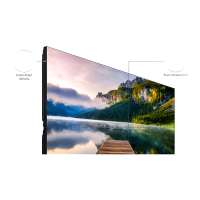 SAMSUNG ELECTRONICS - KIT de Video wall LCD 3x3 / 9 pantallas de 55" VM55BU incluye montajes de pared Peerless DS-VW765-LAND