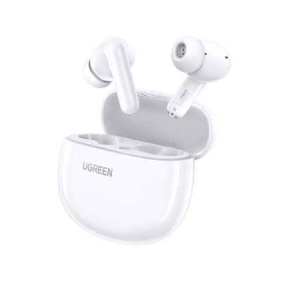 UGREEN - Auriculares True Wireless, Bluetooth 5.4, 10 mts Alcance, Batería 34 mAh + 440 mAh Estuche, 5.5 Horas Autonomía, USB-C, AAC/SBC