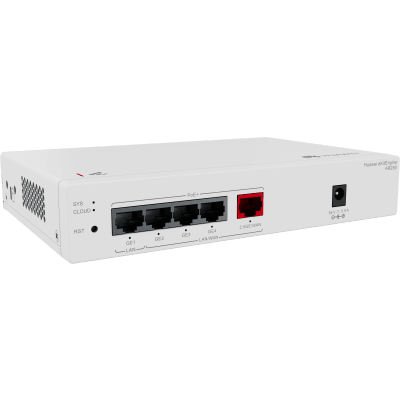 HUAWEI - Router eKit para 150 clientes / Controladora para 16 APs / 5 Puertos PoE+ (1 WAN 2.5 Gbps + 1 LAN Gigabit + 3 LAN/WAN gigabit) / Presupuesto PoE 41W / Gestión en la nube / Libre de licenciamiento