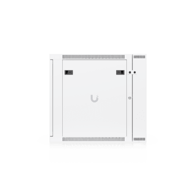 UBIQUITI - UACC Rack Cabinet 12U (600 x 703 mm) - Gabinete Cerrado para Montaje en Pared con Puerta Frontal de Vidrio Templado, Puerta Trasera Abatible (Swing-Out) y Paneles Laterales Removibles con Llave