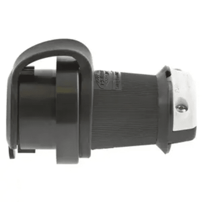 HUBBELL - Enchufe con Bloqueo de Media Vuelta Industrial y Cubierta Hermética de 30 A 250 V CA / 3 Polos 4 Hilos / Nema L15-30P.