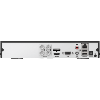 HIKVISION - DVR 4 Canales TURBOHD + 2 Canales IP / 5 Megapixel Lite - 3K Lite / Audio Bidireccional  / ACUSENSE (Evista falsas alarmas) / 1 Bahía de Disco Duro / Salida de Video en Full HD