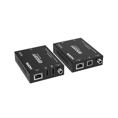 EPCOM PROAUDIO - Extensor HDMI | Soporta KVM | Transmisión hasta 100 m | Cable CAT6 |  1080P@60Hz | Copia EDID automática | Sin compresión ni retraso | PoC