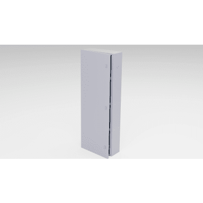 EPCOM INDUSTRIAL - Gabinete para Baterías / Acero Galvanizado / 4 Unidades / Montaje en Poste / Exterior / 1050 mm (3.44 ft) de Altura