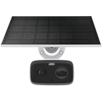 TP-LINK - Kit Cámara de Seguridad Solar / 1080P Full HD / Batería Recargable 5,200 mAh / Autonomía 180 Días / Panel Solar con Cable 1 m (3.28 ft) / Visión Nocturna a Color / Detección de Personas por IA / Sirena 70 dBA / IP