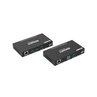 EPCOM PROAUDIO - Extensor USB 3.2 Gen 1 | 100 m | Cable CAT6a | Velocidad 5 Gbps | Puertos USB-C y USB-A | PoC Bidireccional 24V | Compatible Con Dispositivos USB Variados