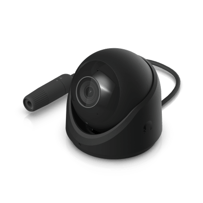UBIQUITI - Cámara de Seguridad Turret Color Negro / Alimentación PoE/ Resistente a Manipulaciones IK04/ Sensor de Imagen 1/1.8" 8MP/ Ajuste Manual 3 Ejes