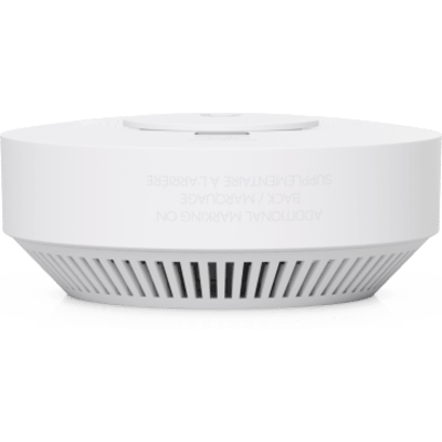 UBIQUITI - Sensor de Humo y CO / Conectividad Inalámbrica 2 km (1.24 mi) / Batería 10 Años / Sirena 85 dB / Integración Unifi Protect