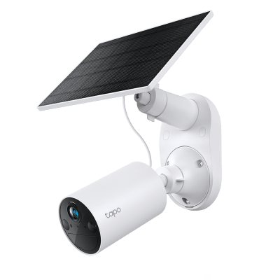 TP-LINK - Kit Cámara Seguridad Solar / 2K 3MP (2304×1296 px) / Visión Nocturna Color / Batería 6400 mAh 180 Días / IP65 / Panel Solar Integrado / Detección IA Personas / Audio Bidireccional