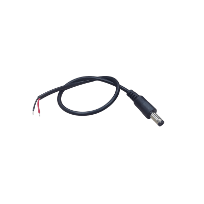EPCOM POWERLINE - Cable con Conector Macho (Pigtail)  | Forro negro | Alimentación para Vcc con Puntas Libres / Polarizado / Largo 22 cm (8.66 Pulgadas) / Calibre 22AWG.