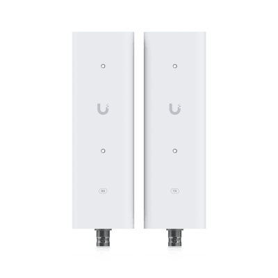 UBIQUITI - Kit Extensor PoE sobre 2 Hilos (Par Transmisor/Receptor) para Cable Par Trenzado o Coaxial, Entrada PoE++ y Salida PoE/PoE+, Incluye Adaptadores BNC