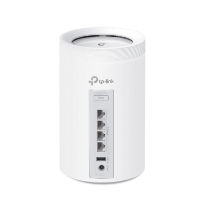 TP-LINK - KIT 3 Routers Inalámbrico MESH Interior para Hogar / Triple Banda Wi-Fi 7 BE9300 Mbps / 2 Puerto 2.5 Gigabit WAN/LAN / 4 Antenas Internas / Operación Multi-Link MLO / Administración Mediante la App Deco (iOS, Android) / HomeShield