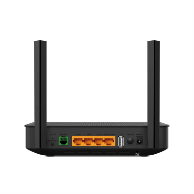 TP-LINK - ONU/ONT - XPON Router WIFI AX 3000 / 1 Puerto PON SC/APC / 1 Puerto FXS (RJ11) / 1 Puerto WAN/LAN Gigabit / 3 Puertos LAN 10/100/1000 MBPS / Compatible con EasyMesh /  Soporta AgiNet Config - AgiNet ACS (herramienta de gestón remota)