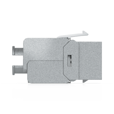 UBIQUITI - Keystone Jack Cat6A Tipo Toolless para Terminación sin Herramientas, Instalación Snap-In en Patch Panel, Paquete con 12 Piezas