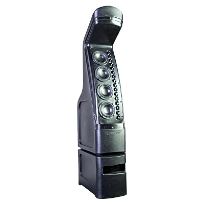 TRUAUDIO - Altavoz Line Array Exterior | 200W RMS | 37 Hz - 20 kHz | 16 Tweeters + 4 Midranges + 1 Woofer | IP56 | Instalación Enterrada o Base Placa | Cobertura 25-30 pies (7.6-9.1 m)