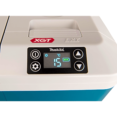 MAKITA - Hielera Térmica inalámbrica de 20L, Frio de 10° a -10°C, Caliente de 30 a 60°C,