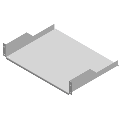 LINKEDPRO - Charola para Rack / 19 Pulgadas / 34 cm (13.4 in) de Profundidad / 2UR / Acero Rolado en Frío / Soporte 15 Kg / Acabado Gris Mate