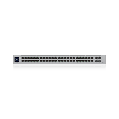 UBIQUITI - USW-48 — Switch Layer 2 de 48 Puertos GbE + 4 Puertos SFP con Diseño Fanless para Funcionamiento Totalmente Silencioso